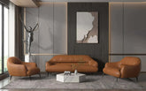 Leonia Cognac Leather Sofa Model LV00937 By ACME Furniture